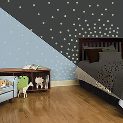 Thedecofactory CONFETTIS - Stickers repositionnables confettis luminescents dans le noir