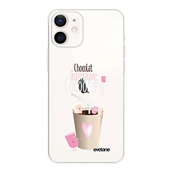 Coque iPhone 12 mini souple transparente Cocooning Motif Ecriture Tendance Evetane