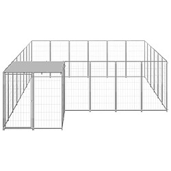 Avis Helloshop26 Chenil extérieur cage enclos parc animaux chien argenté 12,1 m² acier 02_0000237