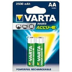 VARTA Lot de 2 piles rechargeables ACCU AA 2400mAh