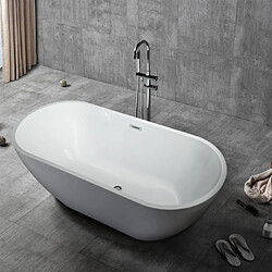 Arati Bath And Shower Baignoire ovale sur pied Installation indépendante Design Coo