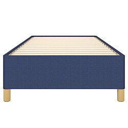 Maison Chic Lit adulte - Lit simple Cadre de lit,Structure du lit Contemporain Bleu 90x190 cm Tissu -MN75378 pas cher