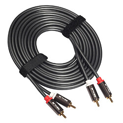 Acheter Câble audio 2RCA à 2RCA mâle à mâle pour amplificateur de home cinéma DVD TV 5m