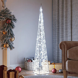 vidaXL Cône lumineux décoratif à LED Acrylique Blanc froid 120 cm