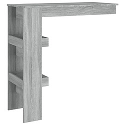 Acheter vidaXL Table bar murale Sonoma gris 102x45x103,5 cm Bois d'ingénierie