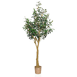 Plante artificielle OLIVE II vert / noir hjh OFFICE