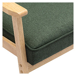 Acheter Moloo DOUGLAS - Fauteuil lounge en tissu Sauge et bois massif