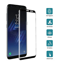 Wewoo Film de verre trempé 25 PCS Pour Galaxy S8 Plus / G9550 0.3mm 9H Protecteur d'écran en dureté de la surface 3D Plein écran Noir