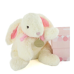 Doudou et Compagnie PELUCHE LAPIN BONBON ROSE 20 CM