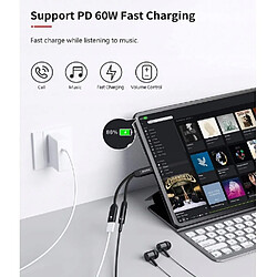 GUPBOO Adaptateur USB C JACK 3.5mm PD USB C 2IN1 NIMASO,JL157