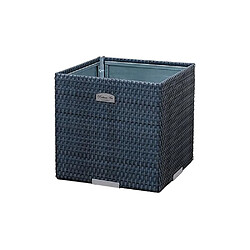 Avis Rattan Art Jardinière en résine tressée 46 x 46 x 46 cm Anthracite.