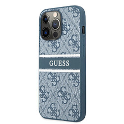 Guess Maroquinerie Guess GUHCP13L4GDBL Coque de protection pour iPhone 13 Pro / 13 6,1' 4G Stripe Bleu