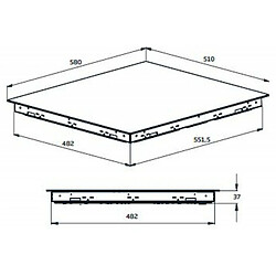 Avis Plaque vitrocéramique BEKO 58cm, 4806530