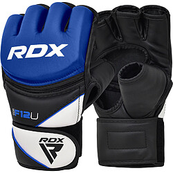 RDX Sports RDX F12 Entraînement MMA Gants de Grappling Moyenne Bleu Cuir PU - RDX - GGR-F12U-M