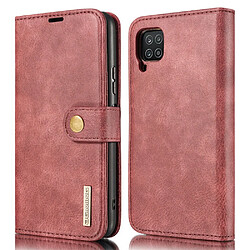 Dg.Ming Etui en PU détachable 2-en-1 rouge pour votre Samsung Galaxy A22 4G (EU Version)