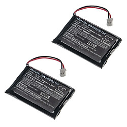 vhbw 2x Batteries remplacement pour Sony LIP1522, KCR1410 pour manette de jeu (1000mAh, 3,7V, Li-ion)