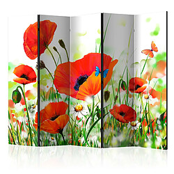 Artgeist Paravent - Country poppies II [Room Dividers] [225x172]