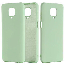 Coque en silicone liquide vert pour votre Xiaomi Redmi Note 9 Pro Max