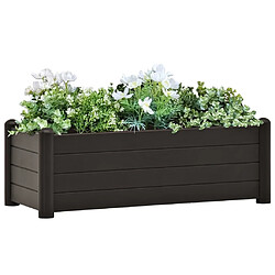 Maison Chic Jardinière,Lit surélevé de jardin - Bac à fleurs - pot de fleur PP Anthracite 100x43x35 cm -GKD43445