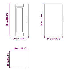 vidaXL Armoire murale de cuisine Porto chêne sonoma bois d'ingénierie pas cher