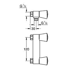 Mélangeur de douche 38 Grohe Costa S