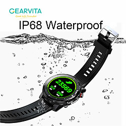 Universal Smartwatch Homme IP68 Imperméable Télécommande Intelligente Tension Artérielle Fréquence Cardiaque Exercice Fitness | Smartwatch (Noir) pas cher