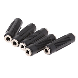 5PCS Adaptateur de Câble Audio Stéréo 3,5 mm Coupleur Femelle à Femelle pas cher