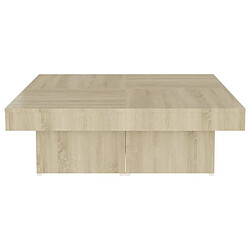 Acheter vidaXL Table basse chêne sonoma 90x90x28 cm bois d'ingénierie