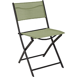 Acheter The Home Deco Factory Chaise de jardin pliable en acier Elba (Lot de 2) vert.