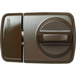 ABUS 589157 7510 B Verrou de porte complémentaire avec bouton rotatif Marron