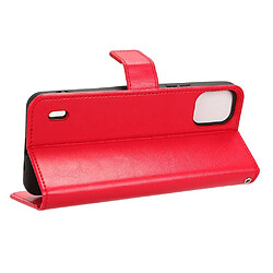 Acheter Htdmobiles Housse pour Nokia C12 / C12 Pro / C12 Plus - etui coque pochette portefeuille + verre trempe - ROUGE