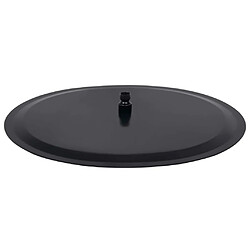 Avis vidaXL Pomme de douche pluie Acier inoxydable 50 cm Ronde Noir