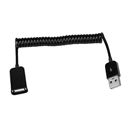 Câble Mâle USB Vers USB Femelle 2.0 Type A Câble Rétractable à Ressort D'extension 1M pas cher