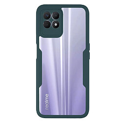 Coque en TPU + acrylique vert noirâtre pour votre Realme 8i