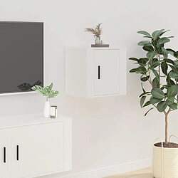 Avis vidaXL Meubles TV muraux 2 pcs Blanc 40x34,5x40 cm