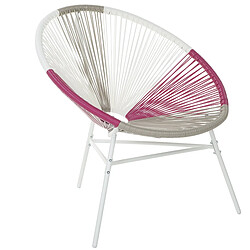 Beliani Chaise de jardin ACAPULCO Rose fushia pas cher