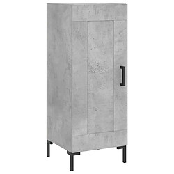 Acheter vidaXL Buffet haut Gris béton 34,5x34x180 cm Bois d'ingénierie