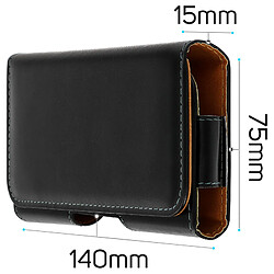 Acheter Avizar Etui ceinture rotatif 360° Smartphones : Longueur entre 131 mm et 140 mm - Noir