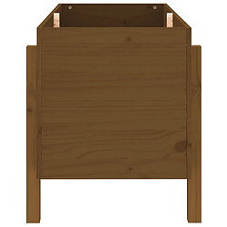 Acheter Maison Chic Jardinière,Lit surélevé de jardin - Bac à fleurs - pot de fleur brun miel 101x50x57cm bois de pin massif -GKD94879