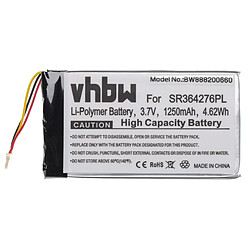 vhbw batterie remplace Becker SR364276 pour système de navigation GPS (1250mAh, 3.7V, Li-Polymère)