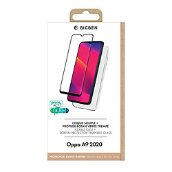 Pack Oppo Coque Transparente et verre trempé