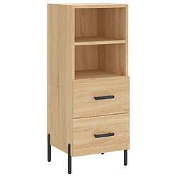 Acheter vidaXL Buffet haut Chêne sonoma 34,5x34x180 cm Bois d'ingénierie