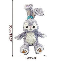 Universal Poupée de lapin de lapin, longue oreilles poupées en peluche peluche jouet bébé sommeil somnifère 54dapurple