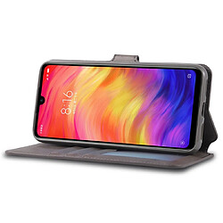 Wewoo Housse Coque Pour Xiaomi Redmi 7 AZNS Texture du mollet Etui en cuir avec rabat horizontal magnétique PU supportlogements cartes et cadre photo Gris pas cher