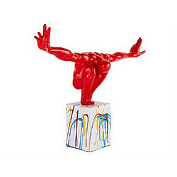 Avis Vente-Unique Grande statue SOLEDAD II en résine - L.73 x H.57 cm - rouge