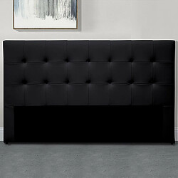 Meubler Design Tête De Lit Capitonnée Capitole - Noir - 140 Cm