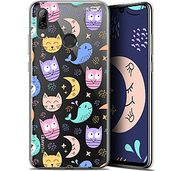 Caseink Coque arrière Pour Huawei P Smart 2019 (6.21 ) Crystal Gel HD [ Nouvelle Collection - Souple - Antichoc - Imprimé en France] Chat Hibou