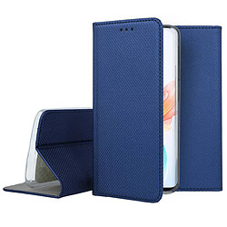 Htdmobiles Housse pour Oppo A18 / A38 - etui coque pochette portefeuille + verre trempe - BLEU MAGNET