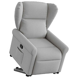 vidaXL Fauteuil inclinable gris nuage tissu