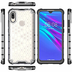 Wewoo Coque PC + TPU antichoc en nid d'abeille pour Huawei Y6 2019 Noir pas cher